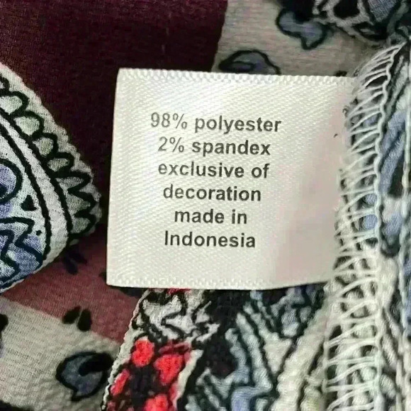 Lane Bryant Plus Size 20 Paisley Tiered Maxi Dress V-Neck Shirtdress - Picture 9 of 10